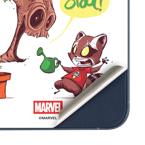 Marvel Rocket Raccoon and Groot Tall Tails Galaxy A35 5G Skin